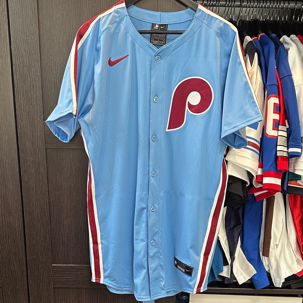 Philadelphia Phillies Nike Alternate Elite Jersey - Light Blue